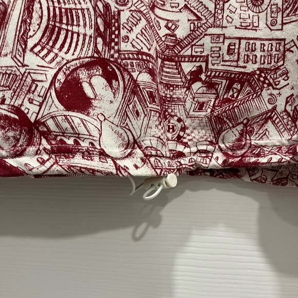 Harry Potter Hogwarts Maurader’s Map Cropped Toggle Sweatshirt Size M - Picture 4 of 9